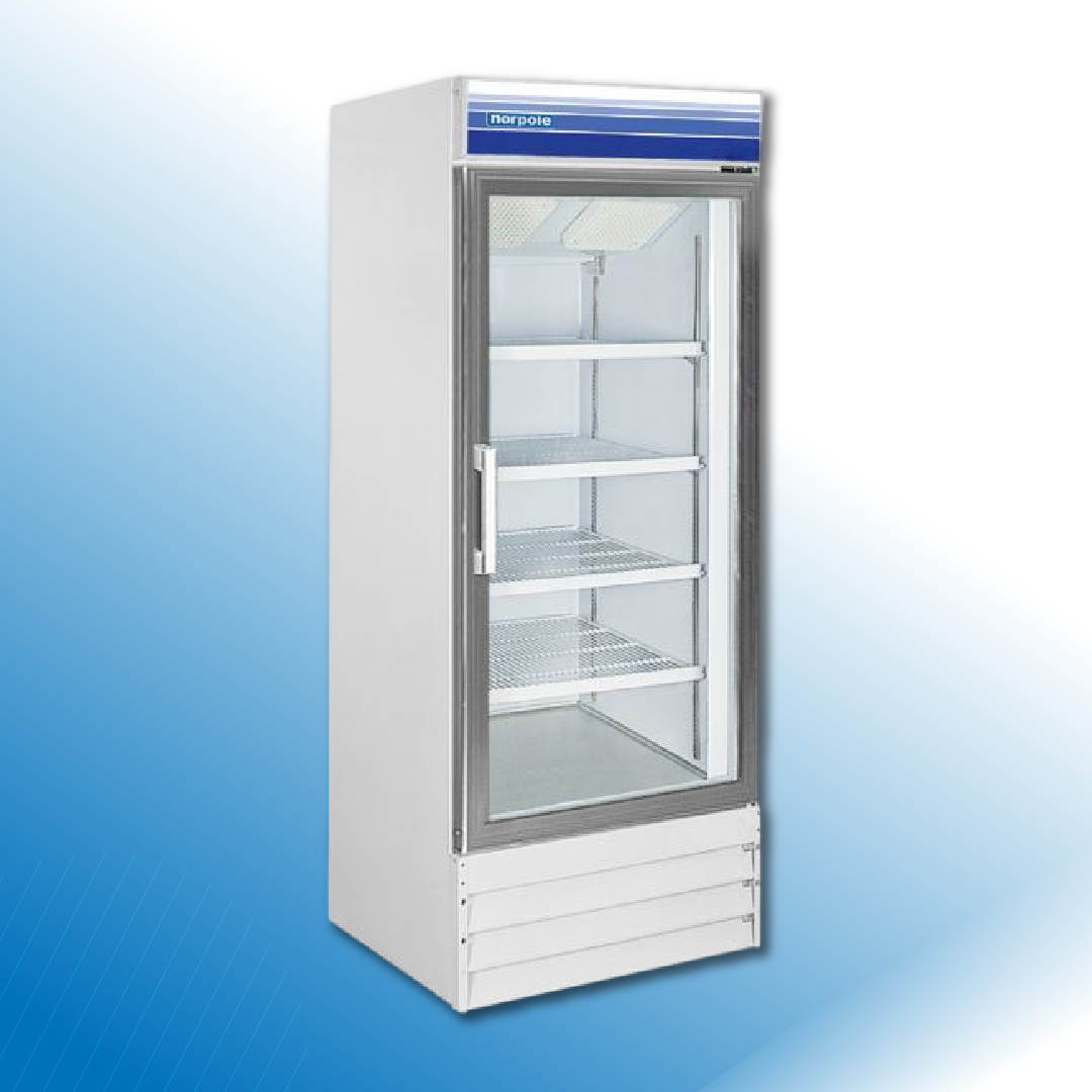 13 cu ft 1 Door Merchandiser Freezer (White)