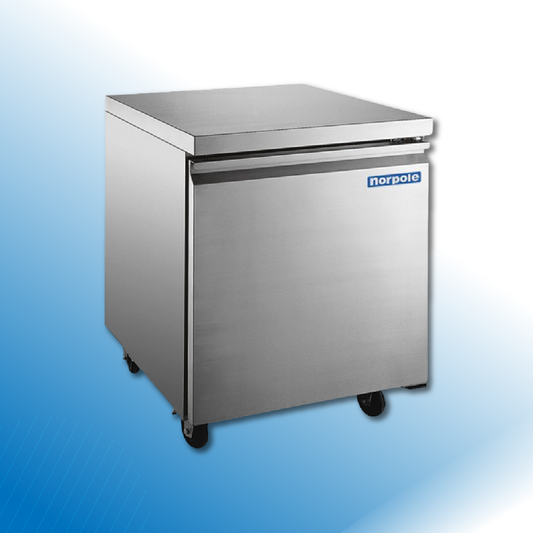 27" 1 Door Stainless Steel Undercounter Freezer