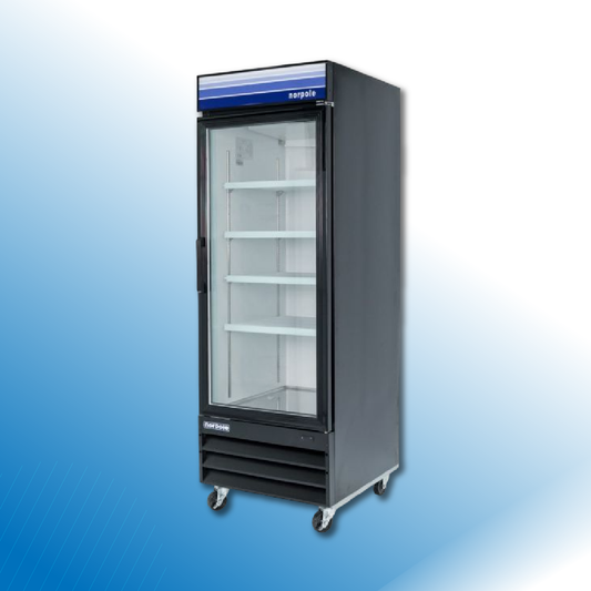 1 Reach-In Glass Door Refrigerator (Swing Door)