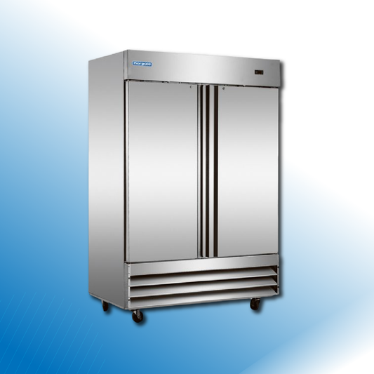 2 Solid Door Stainless Steel Reach-In Freezer