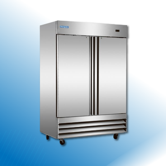 2 Solid Door Stainless Steel Reach-In Refrigerator