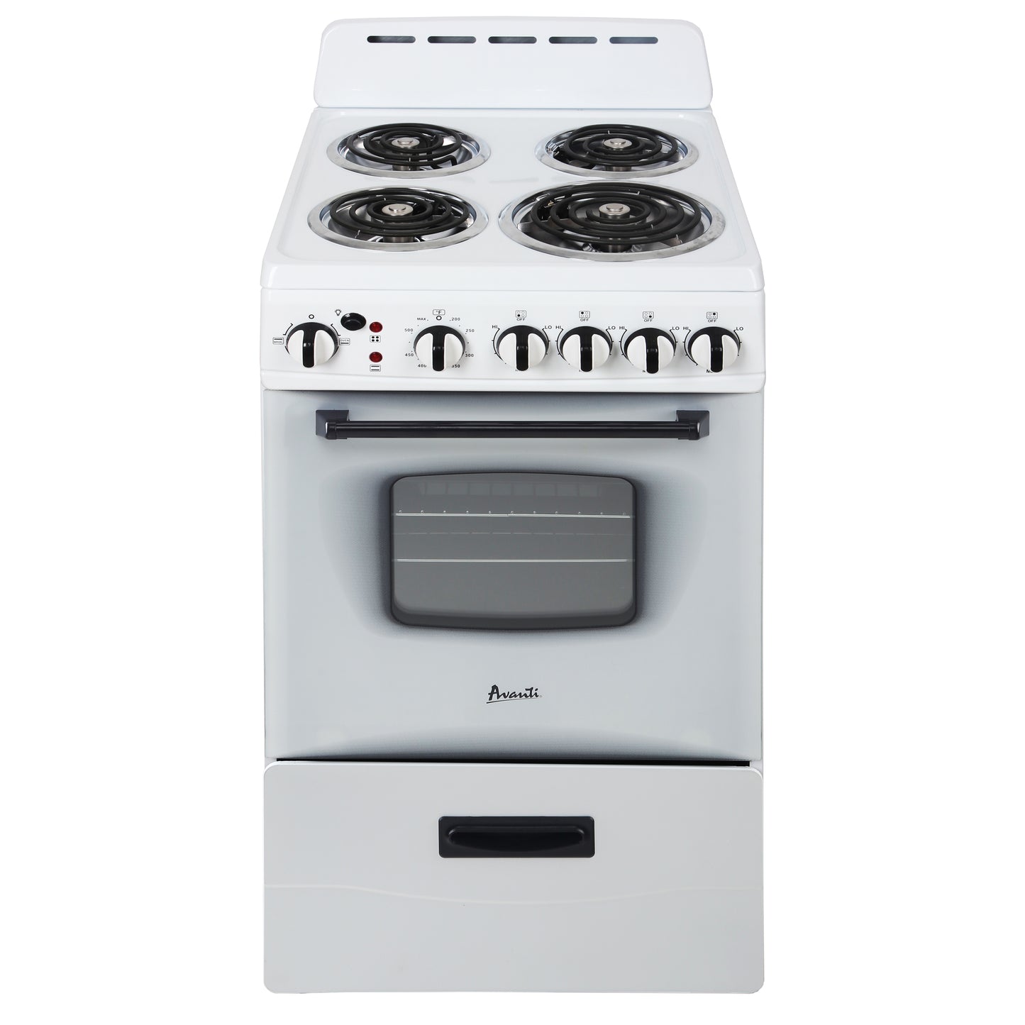 Avanti 20" Electric Range Oven with Framed Glass Door, in White (ERU200P0W)