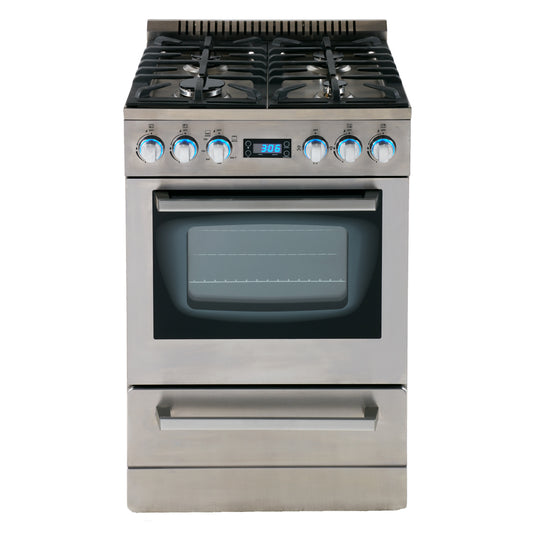 Avanti ELITE Series 24" Gas Range Oven, in Stainless Steel (DGR24P3S)