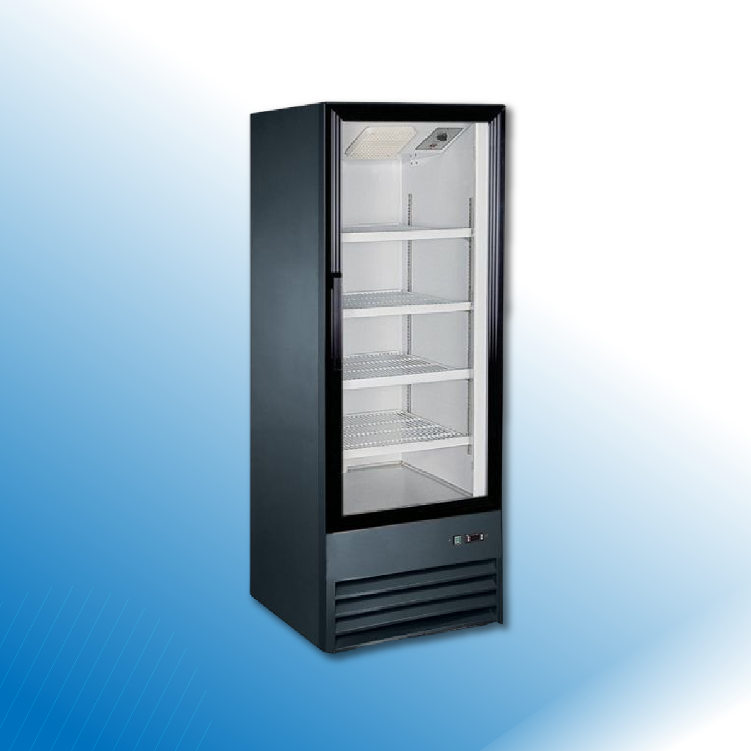 9 cu ft 1 Door Merchandiser Refrigerator (Black)