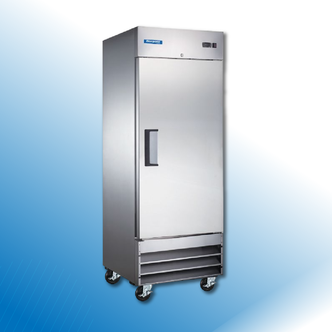 E-Series 1 Solid Door Stainless Steel Reach-In Freezer