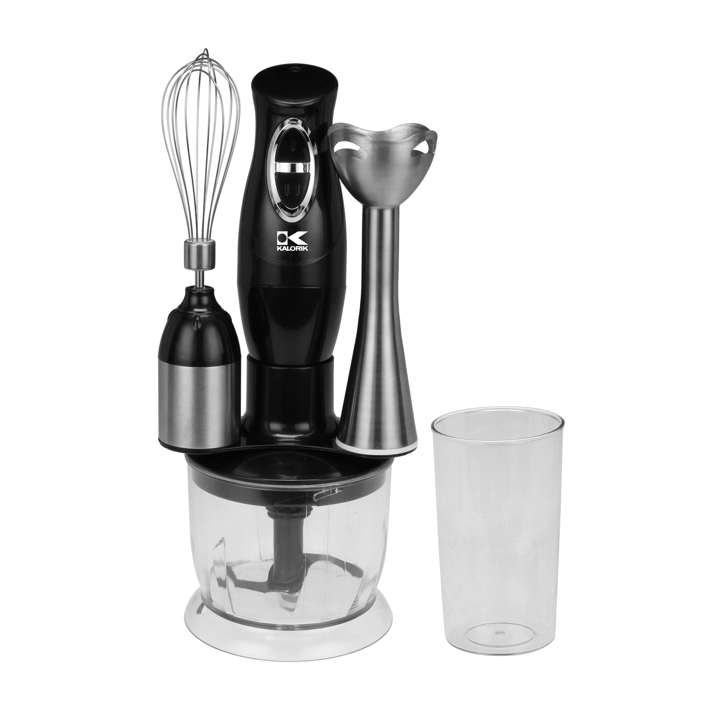 Kalorik 3-in-1 Immersion Blender, Chopper, and Mixer, in Black (CMM 39732 BK)