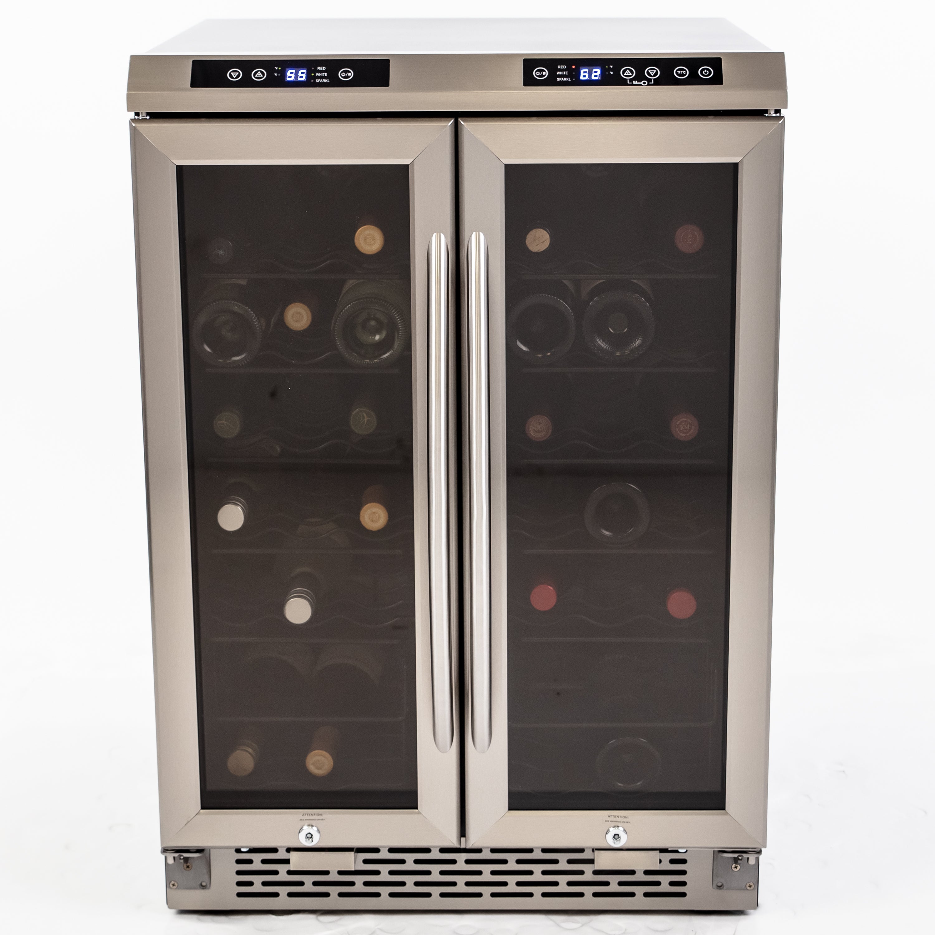 Avanti Dual-Zone Wine Cooler, 38 Bottle Capacity, in Stainless Steel (WCV38DZ)