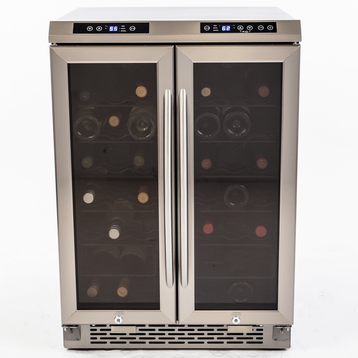 Avanti Dual-Zone Wine Cooler, 38 Bottle Capacity, in Stainless Steel (WCV38DZ)