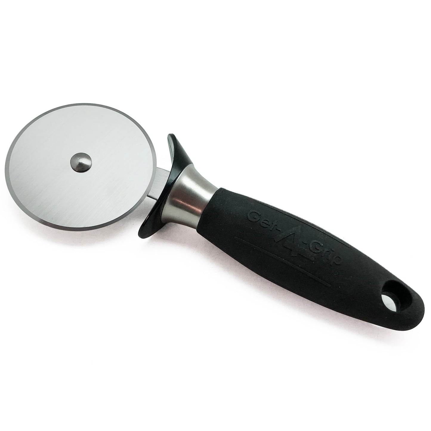 Adcraft Get-A-Grip Pizza Cutter with Santoprene Handle, 2-3/4", in Stainless Steel/Black (GRP-3PC)