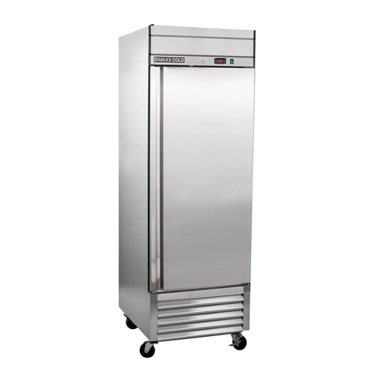 Maxx Cold Bottom Mount 1 Door Reach-In Freezer, 27" W, 19.3 Cu Ft, in Stainless Steel (MXSF-23FDHC)