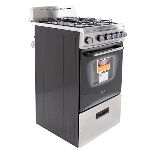 Avanti 20" Compact Gas Range Oven, in Stainless Steel (GR2013CSS)