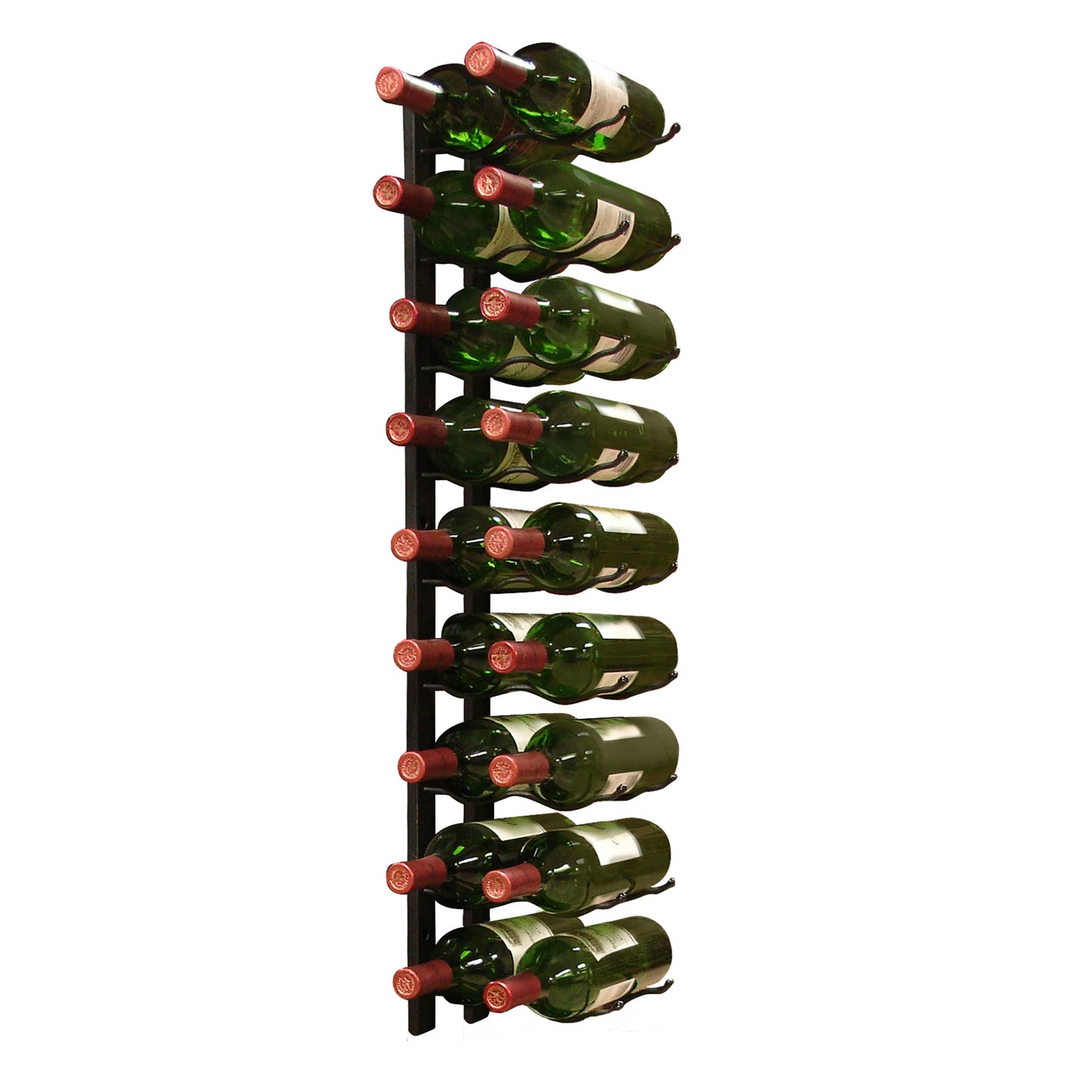 Vinotemp Epicureanist Metal Wine Rack, 18 Bottle Capacity, in Black (EP-WIRE2B)