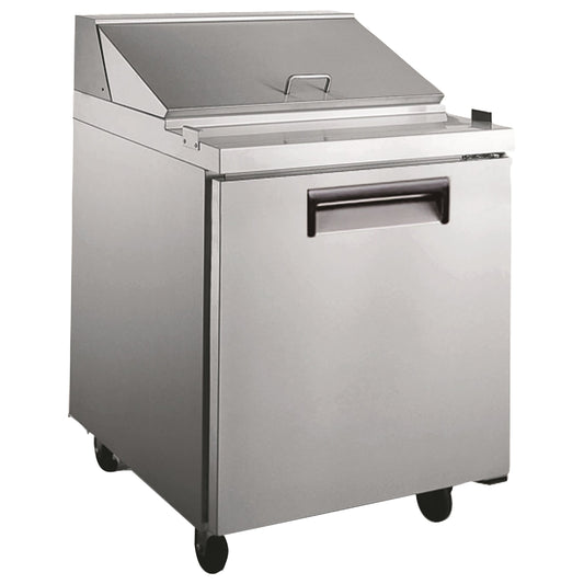 Grista Salad Sandwich Prep Table - 1 Door, 6 Cu. Ft., 27 In