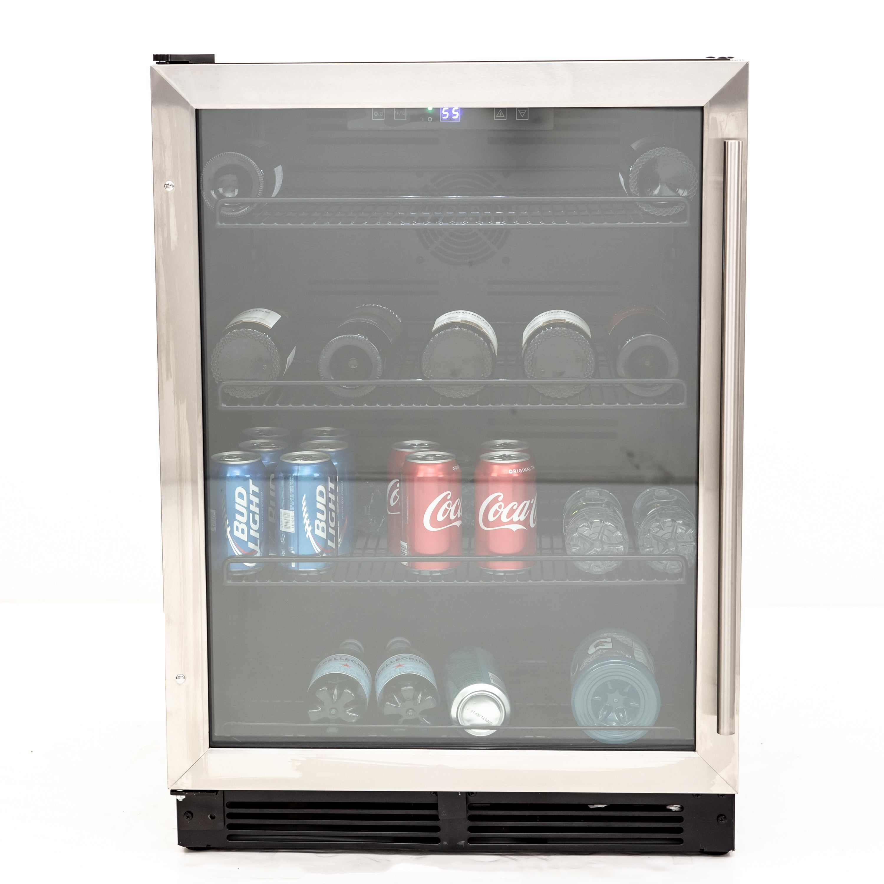 Avanti Beverage Center, 133 Can Capacity, in Stainless Steel with Black Cabinet (BVB52T4S)