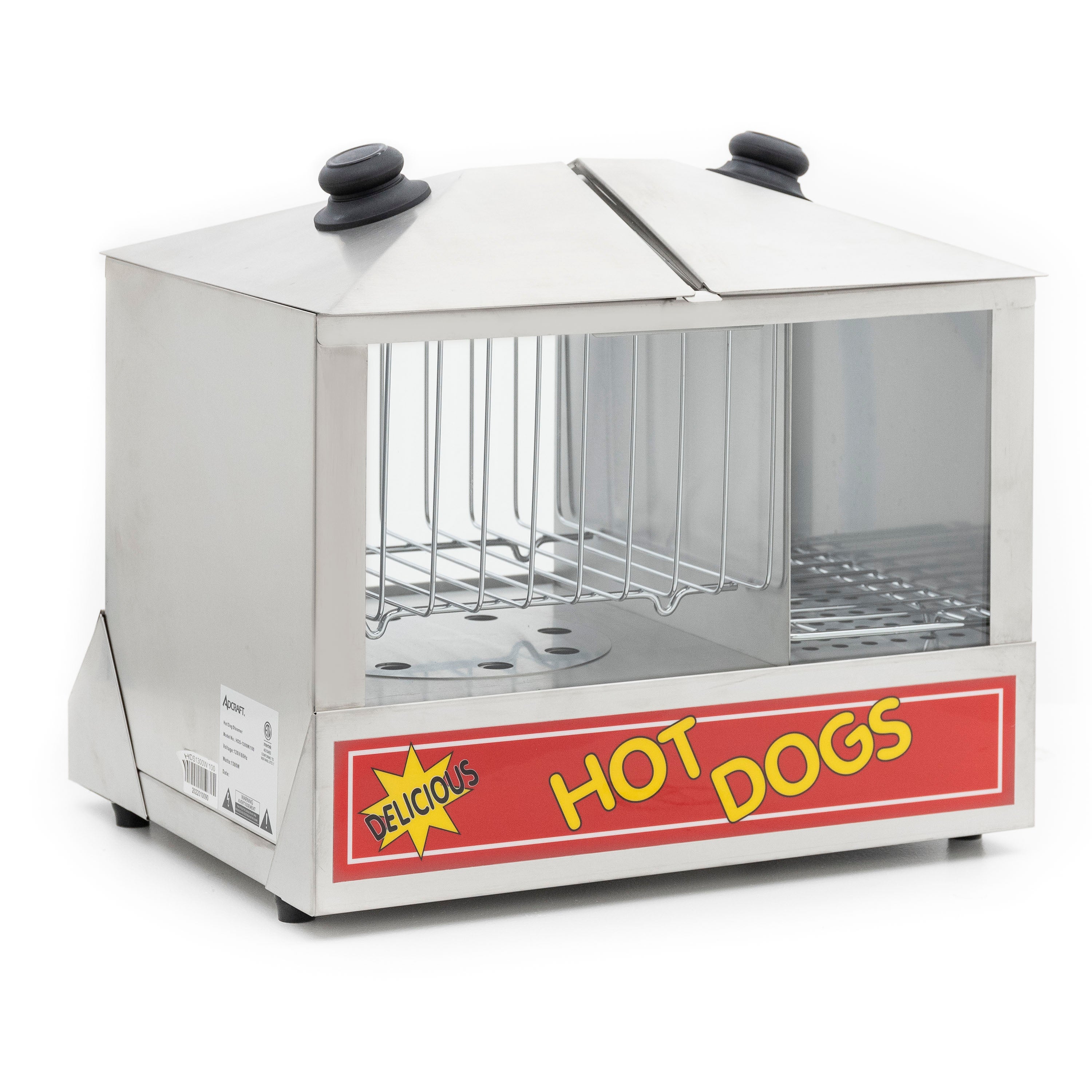 Adcraft Hot Dog Steamer, in Stainless Steel (HDS-1300W/100)