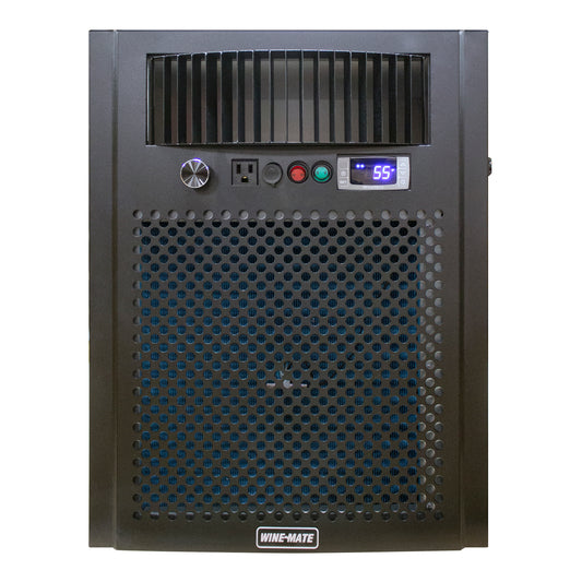 Wine-Mate by Vinotemp Customizable Self-Contained Wine Cellar Cooling System, 2000 cu. ft. Capacity, in Black (WM-8510-HZD)