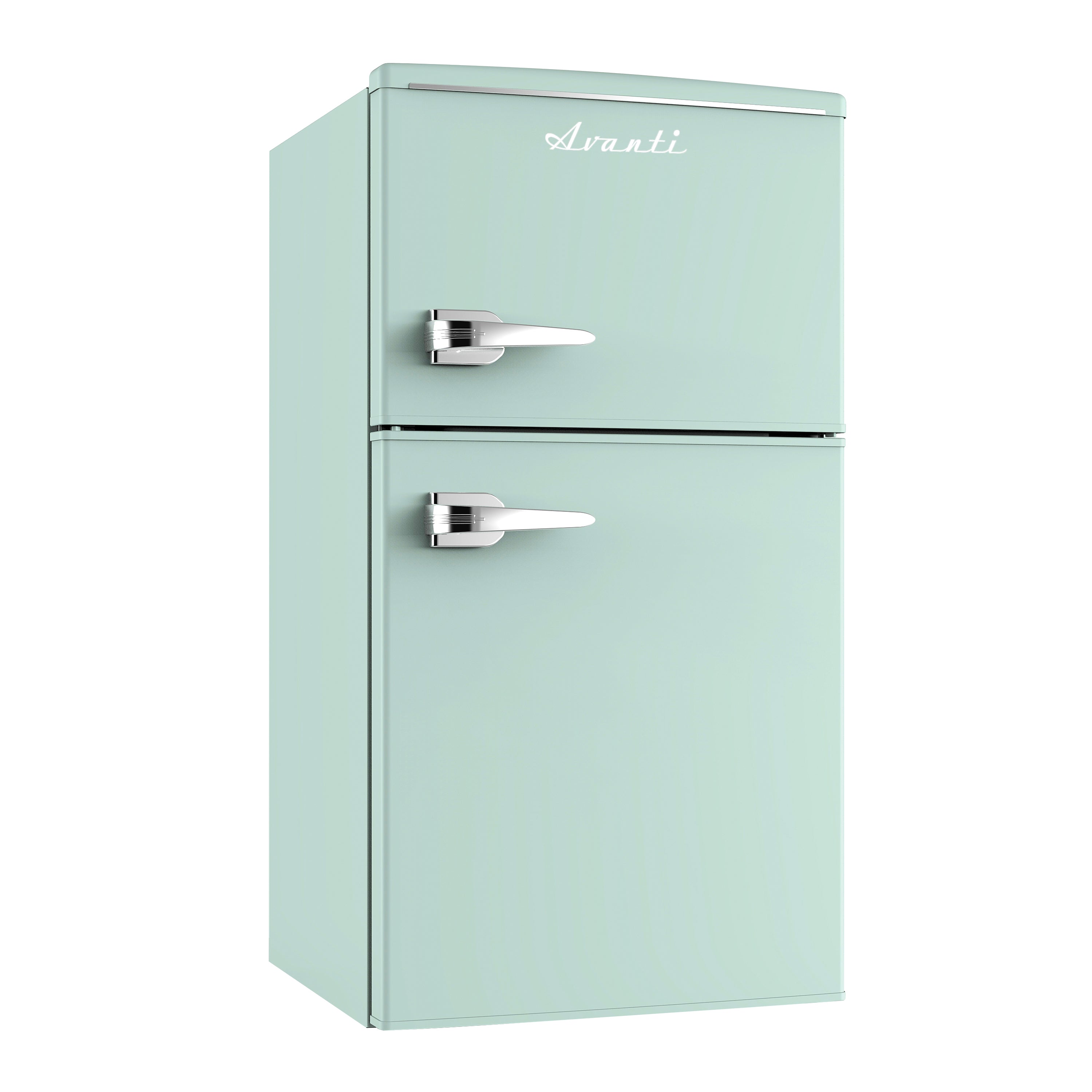 Avanti Retro Series Compact Refrigerator and Freezer, 3.0 cu. ft., in Seafoam Green (RMRT30X7G-IS)