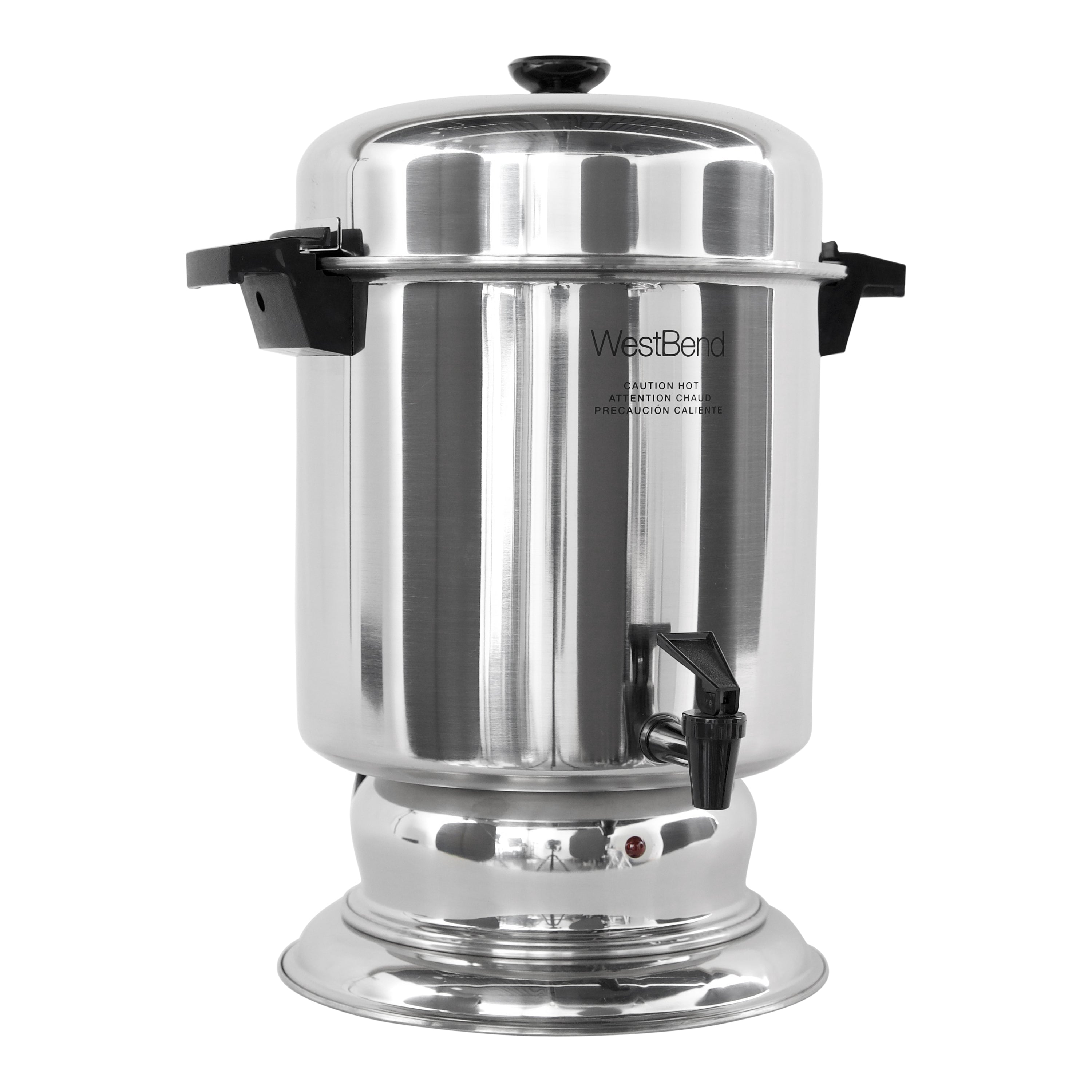 West Bend Commercial Large Capacity Coffee Urn, 55-Cup Coffee Maker, in Stainless Steel (13550)