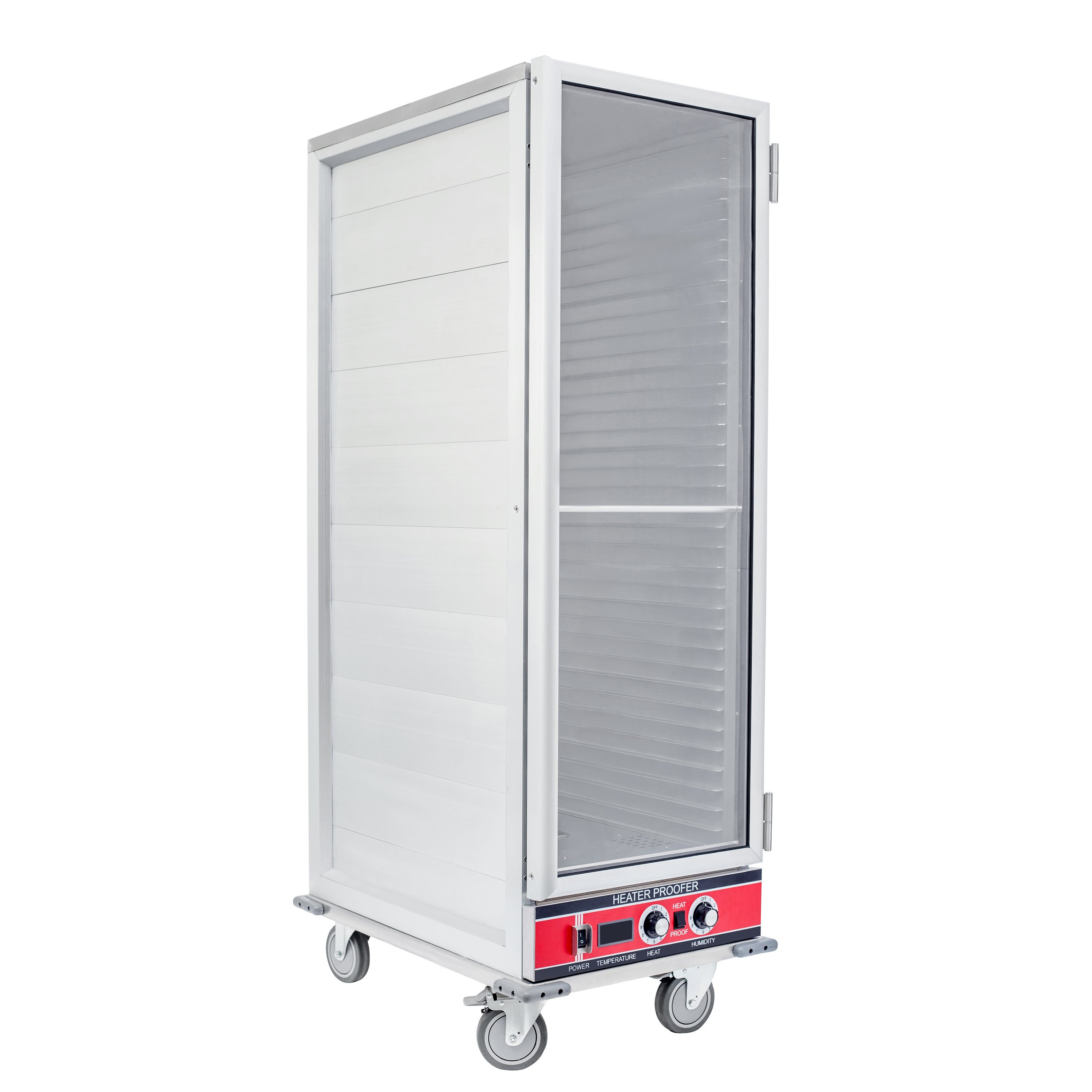 BevLes Full Size Insulated HPC Proofing & Holding Cabinet, 1 Clear Door, in Silver (HPIC-6836)