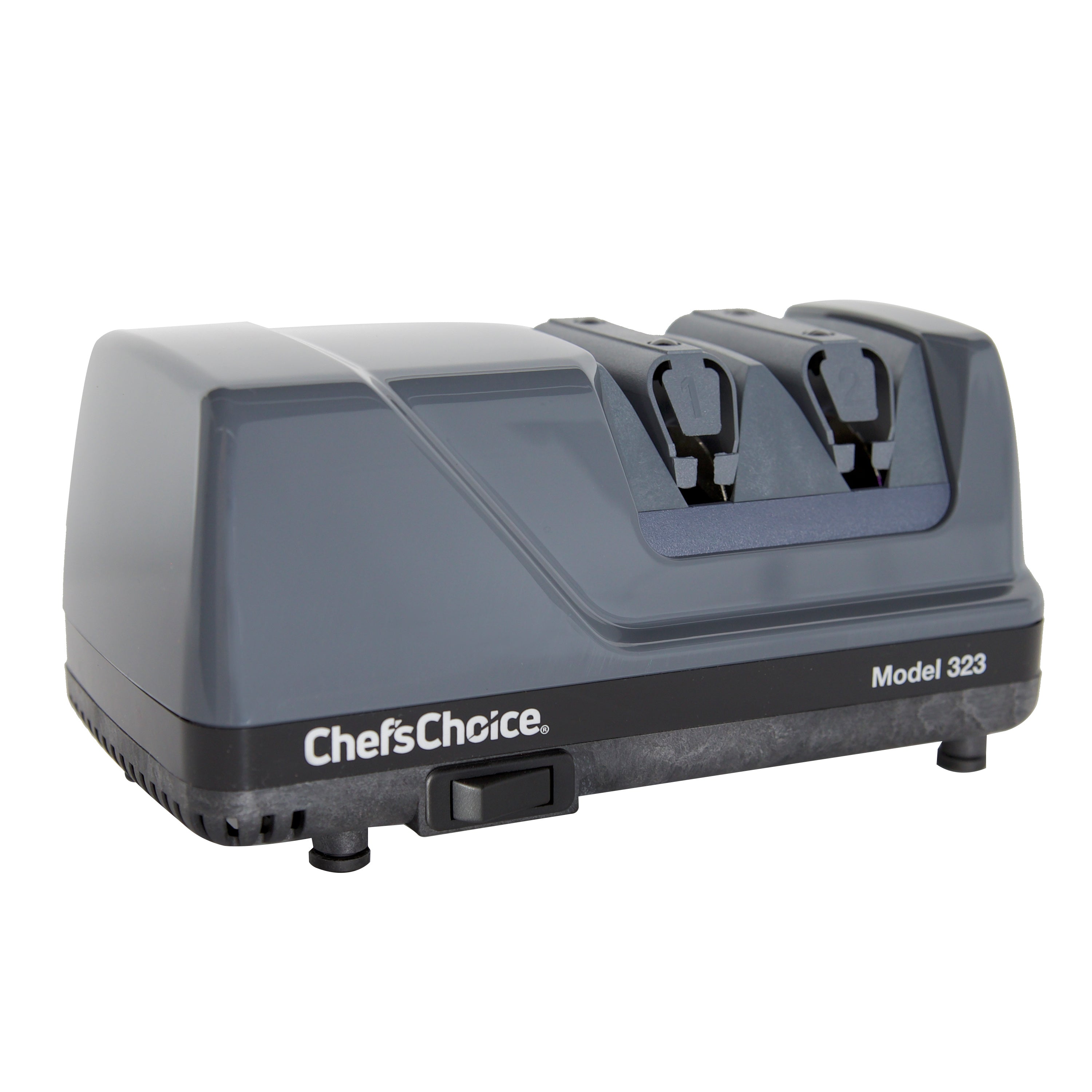 Chef’sChoice Model 323 Commercial Electric Knife Sharpener, 2-Stage 20-Degree Dizor, in Gray (0323000)