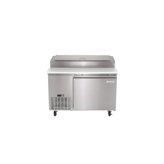 13.8 cu. ft. Single Door Commercial Pizza Prep Freezerless Refrigerator in Stainless Steel