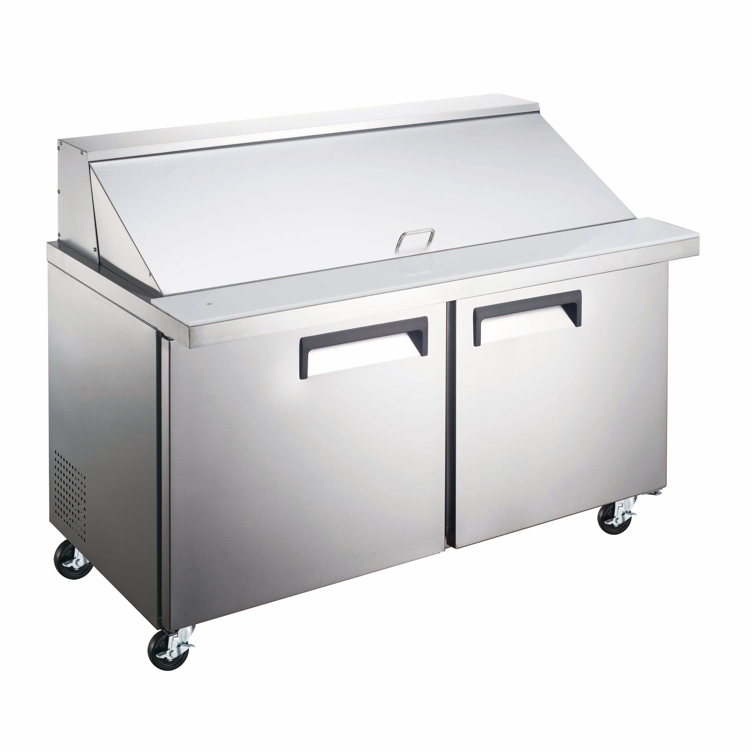 U-Star Refrigerated Mega Top Salad/Sandwich Prep Table - 2 Door, 48"