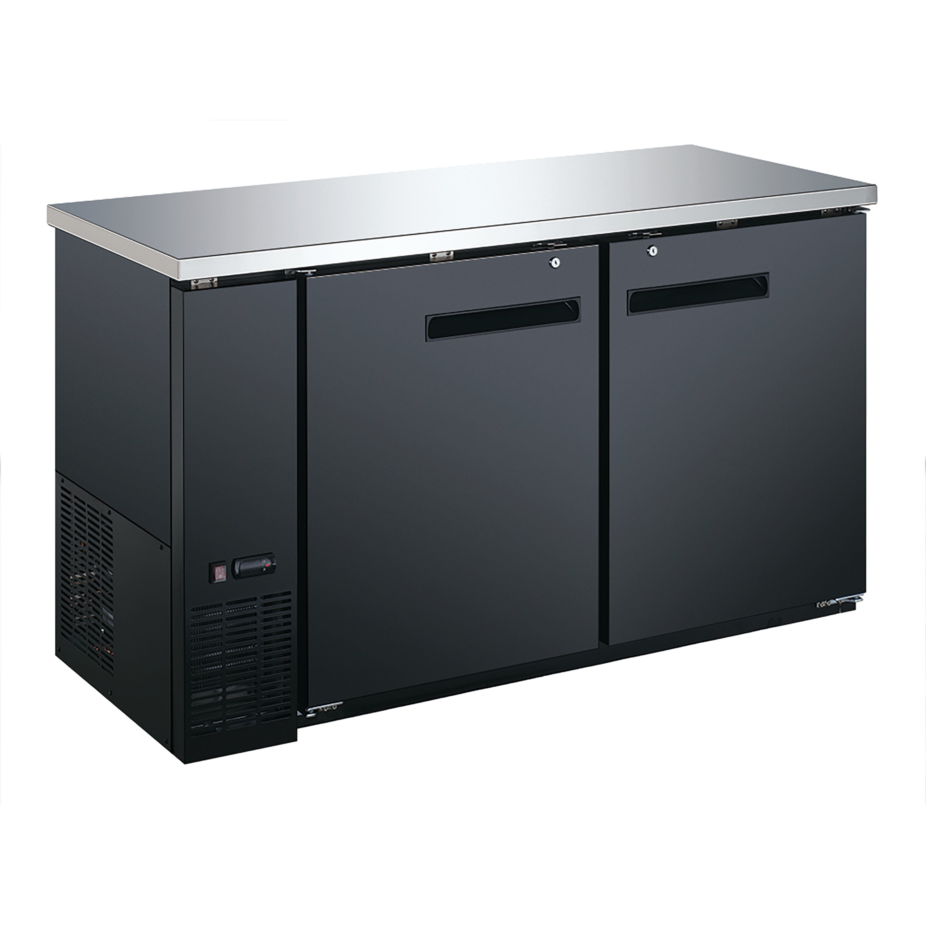 U-Star Back Bar Cooler 24" Depth - Solid Door, 60" Wide