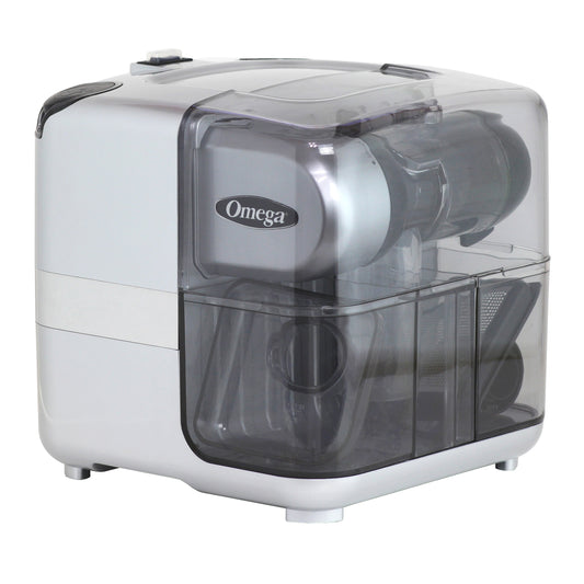 Omega Cold Press 365 Masticating Slow Juicer and Nutrition System with On-Board Storage, in Silver (JCUBE500SV)