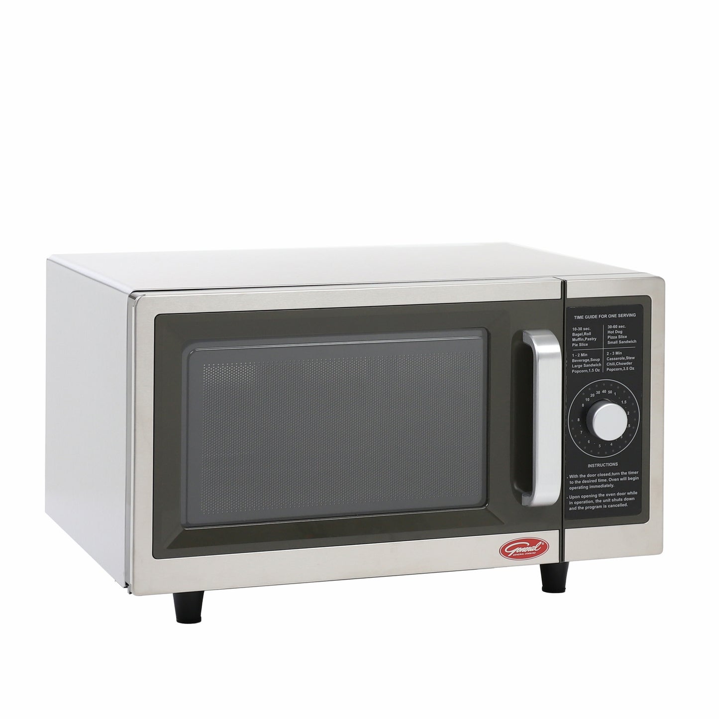 General Foodservice Commercial Microwave with Dial Control, 1000 Watt, in Stainless Steel (GEW1000D)