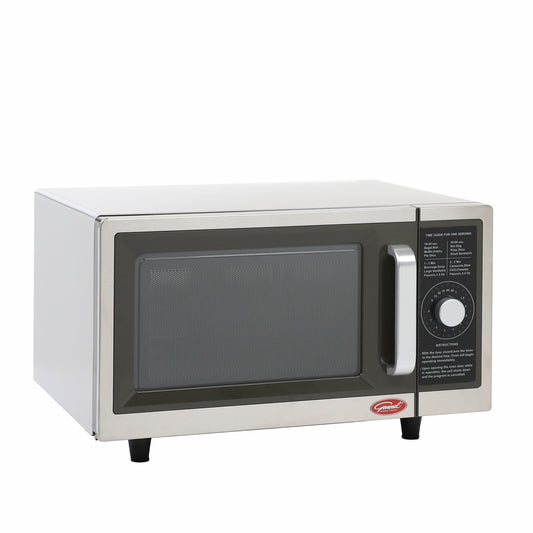 General Foodservice Commercial Microwave with Dial Control, 1000 Watt, in Stainless Steel (GEW1000D)