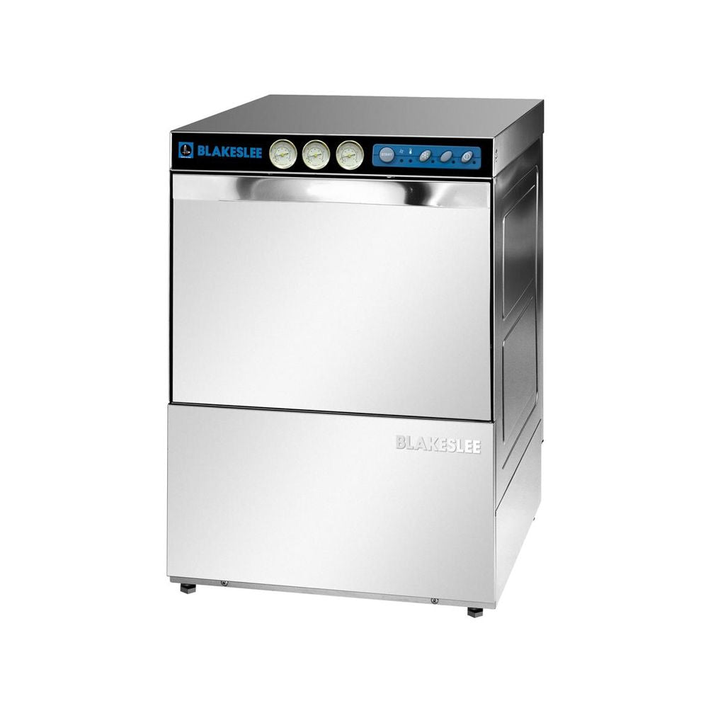 Blakeslee Undercounter Glass Dishwasher, 23.25"W, 220-240V, 60Hz, 3 Phase, in Silver (G-3000-3)