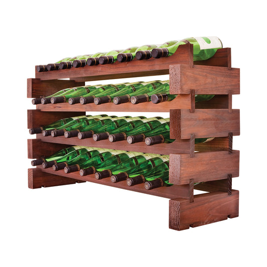 Vinotemp Modular Wine Rack, 4 x 9, 36 Bottle Capacity, in Cherry (EP-4472-36S)