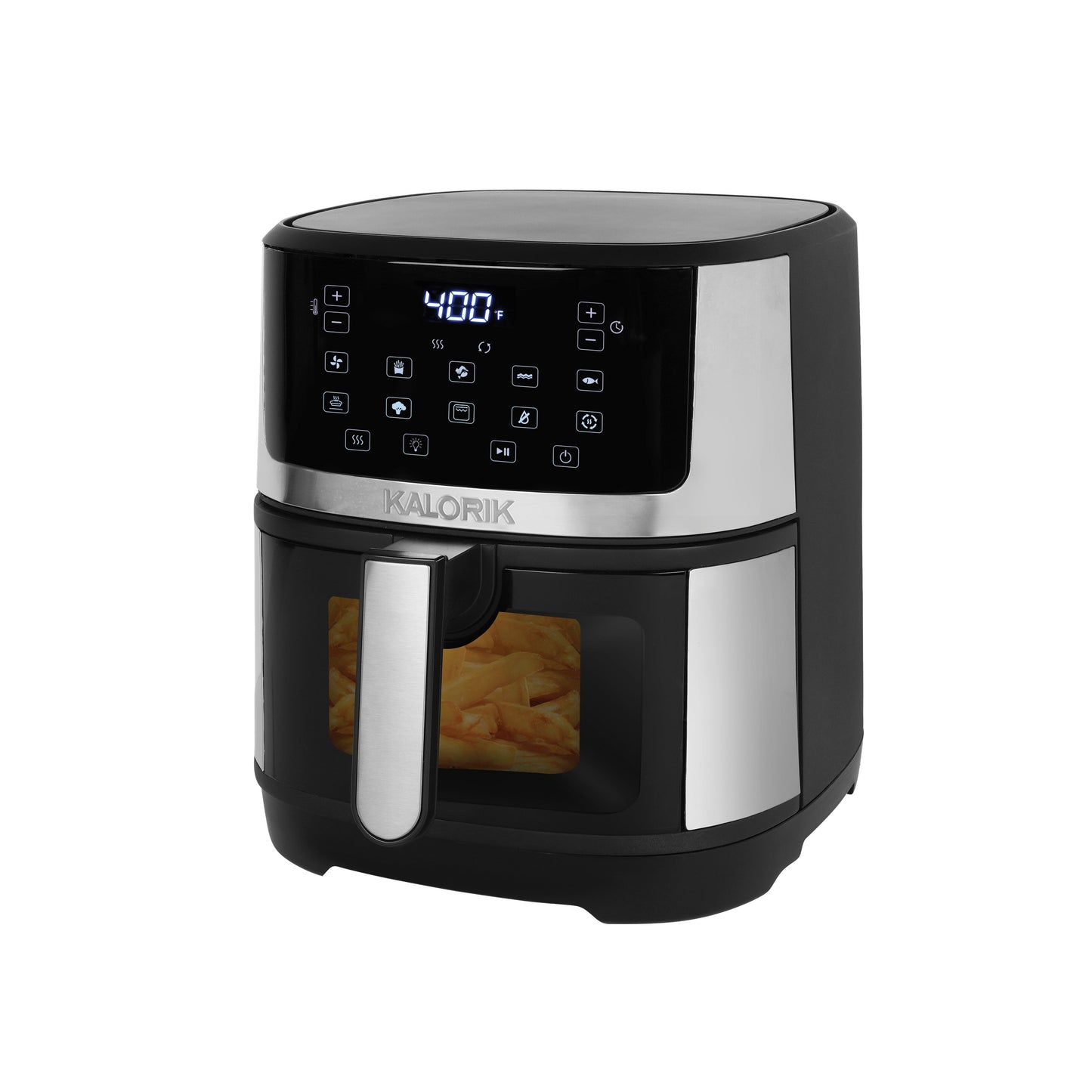 Kalorik 5 Quart Touchscreen Air Fryer with Window, in Stainless Steel (FT 52328 SS)