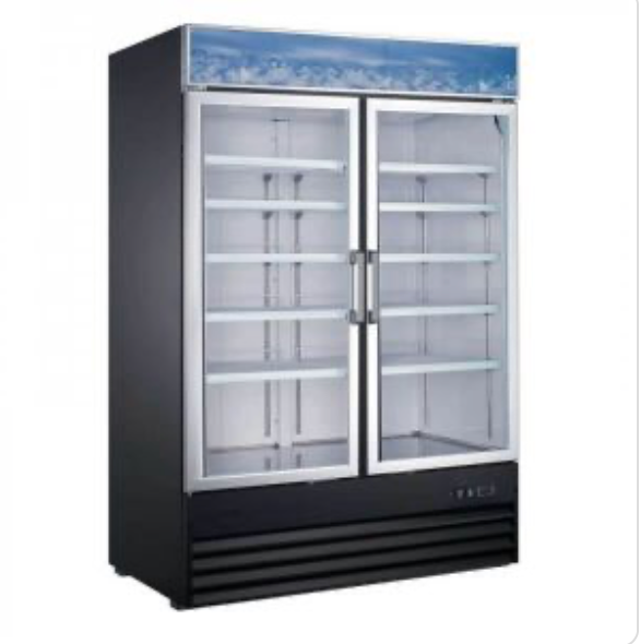 U-Star Merchandising Refrigerator Two Door 54 Inches