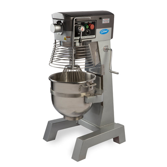 General Foodservice Planetary Stand Mixer, 30 Quart Commercial Bench Mixer, Three (3) Speed, in Stainless Steel (GEM130)