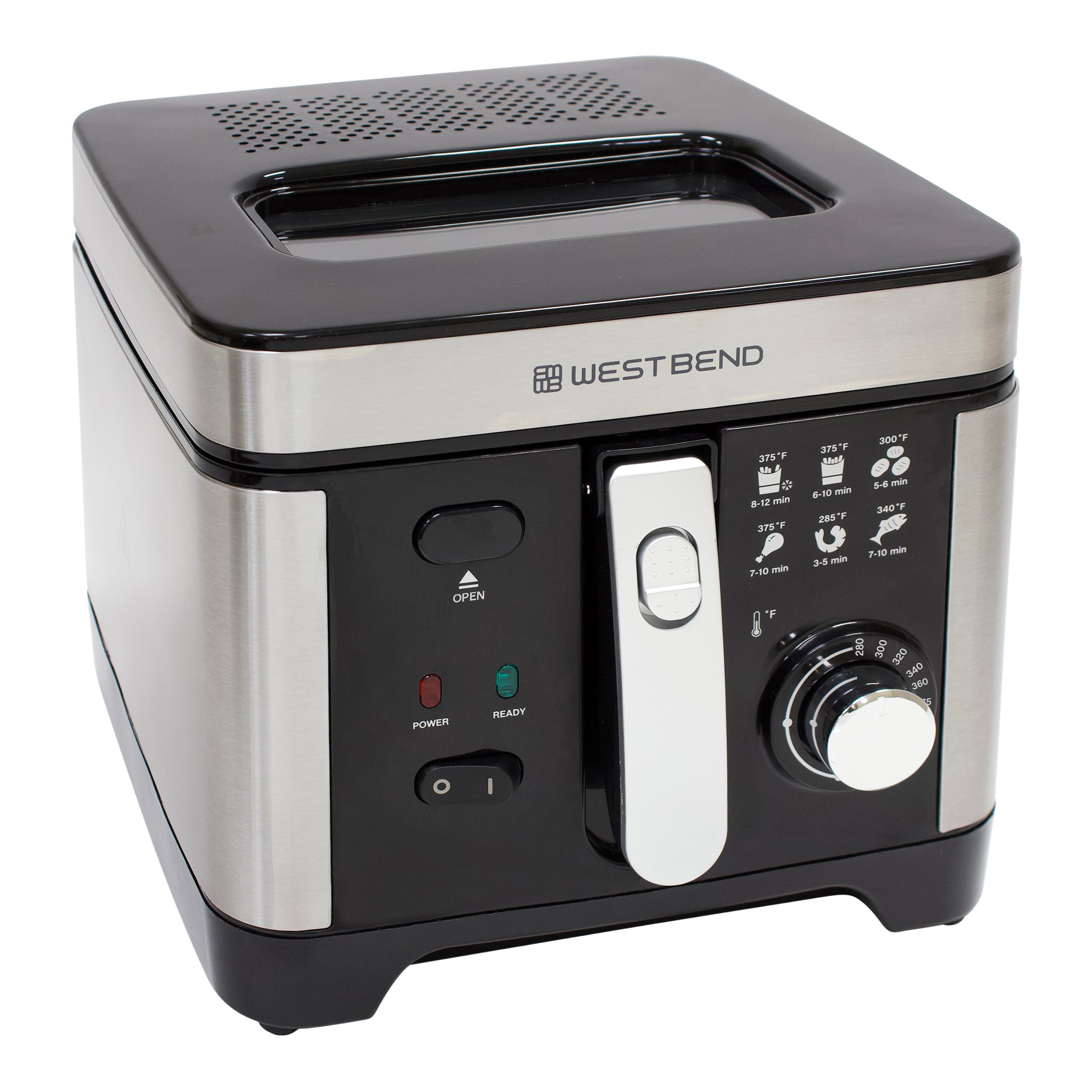 West Bend Deep Fryer, 3L Capacity, in Stainless Steel (DFWB3LBK13)