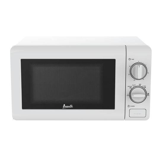 Avanti Microwave Oven with Mechanical Dials, 0.7 cu. ft., in White (MM07V0W)