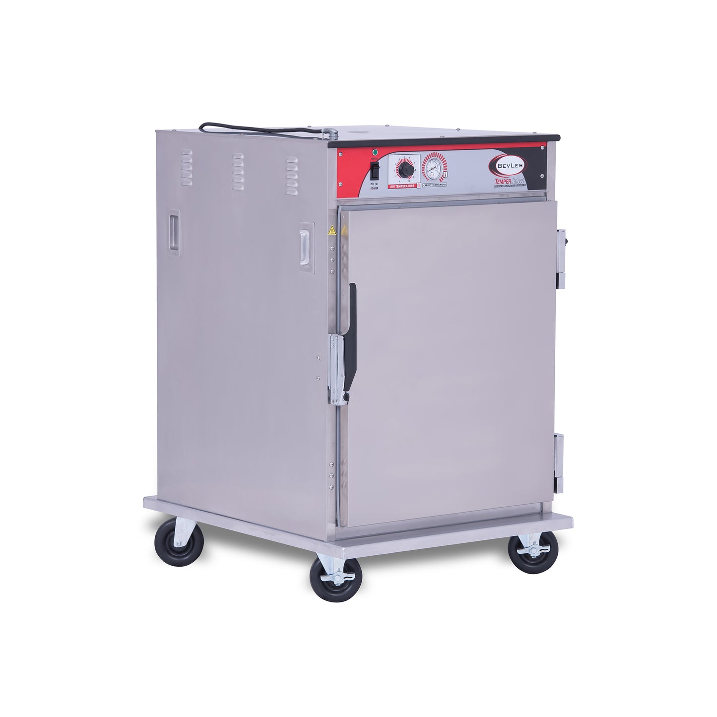 BevLes Temper Select 1/2 Size Heated Holding Cabinet, Universal Width, 230V, in Silver (HTSS44W64)