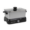 West Bend Versatility Slow Cooker with Thermal Travel Tote and Non-Stick Surface, 5 Qt. Capacity, in Silver (87905)