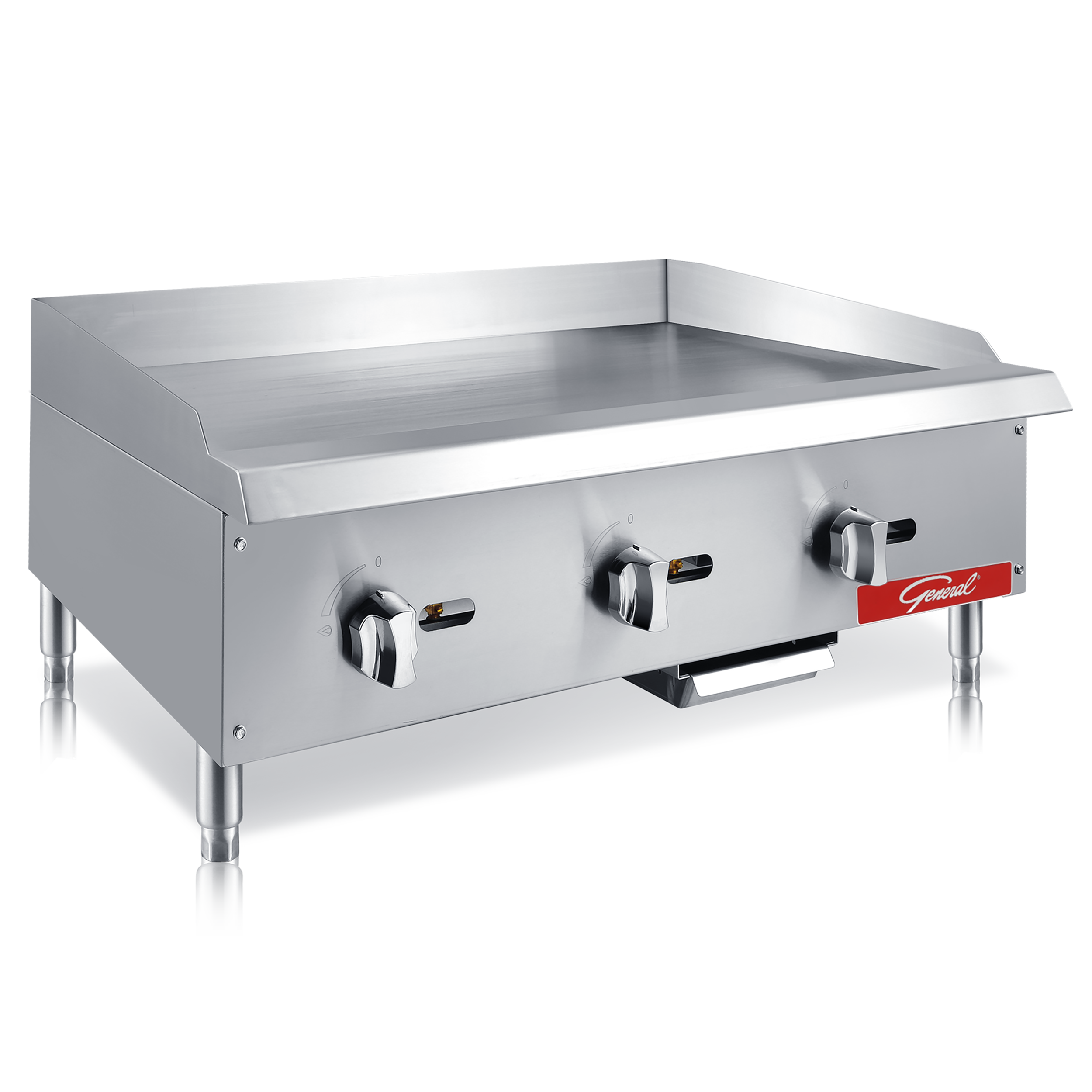 General Foodservice Countertop Gas Griddle, 90,000 BTU's, 36", in Stainless Steel (GCMG-36NG)