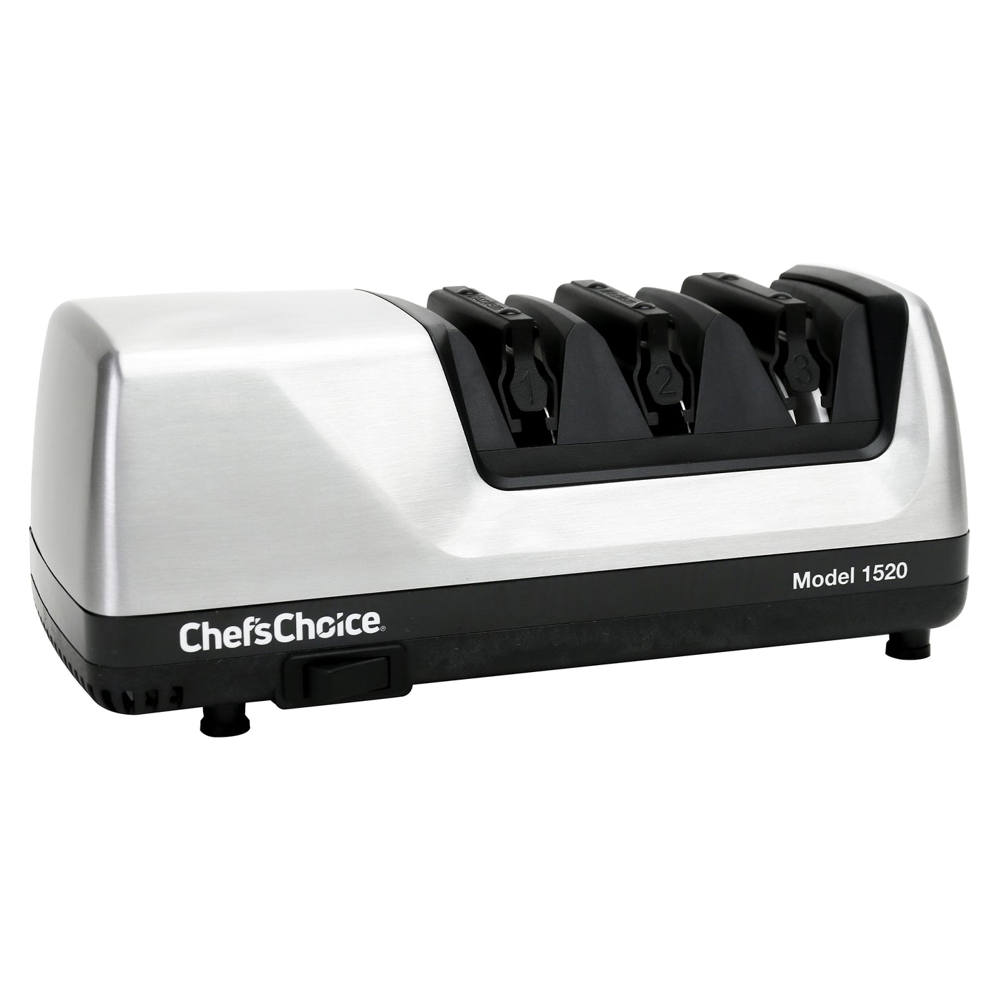 Chef'sChoice AngleSelect Model 1520 Professional Electric Knife Sharpener, in Brushed Metal (0115207)