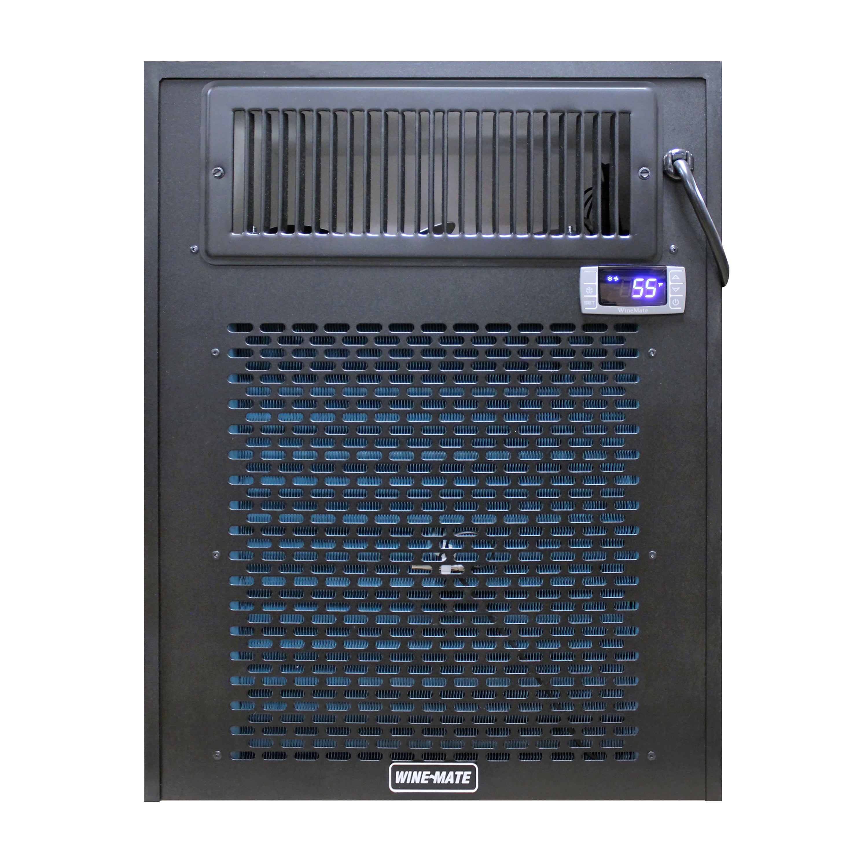 Wine-Mate by Vinotemp Self-Contained All-in-One Wine Cellar Cooling System, 1500 cu. ft. Capacity, in Black (WM-6500-HZD)