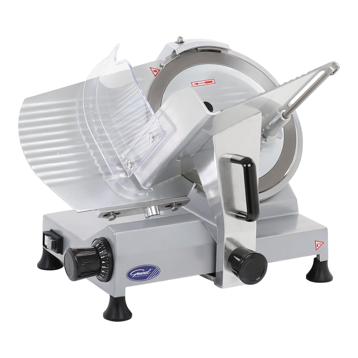 General Foodservice Manual Commercial Food Slicer, 12 Inch Knife, Medium to Heavy Duty, in Stainless Steel (GSE012)