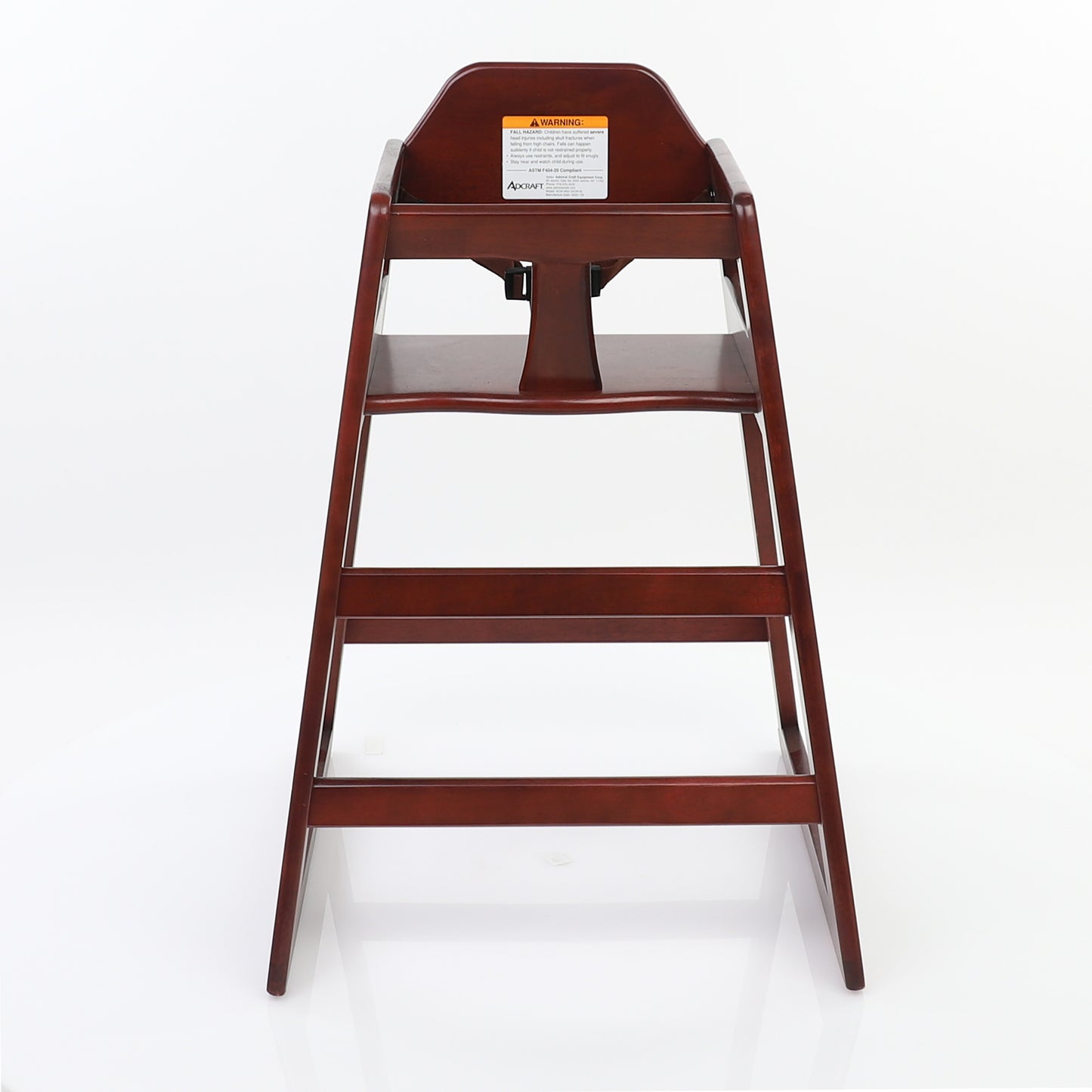 Adcraft Wooden High Chair, in Mahogany (HCW-5)