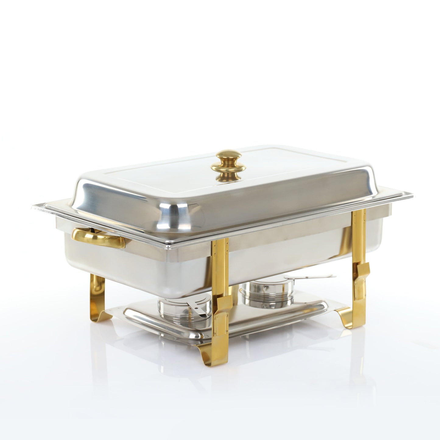 Adcraft GRV-8 Gold Riviera Chafer, 8qt., Oblong, Stainless Steel