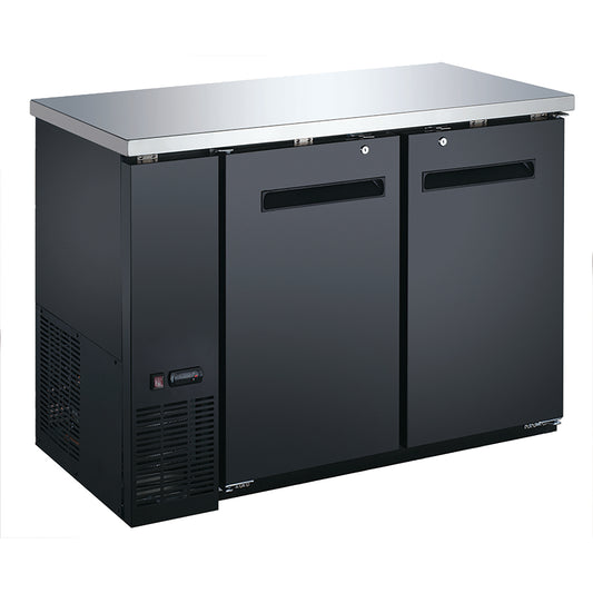 U-Star Back Bar Cooler 24" Depth - Solid Door, 48" Wide