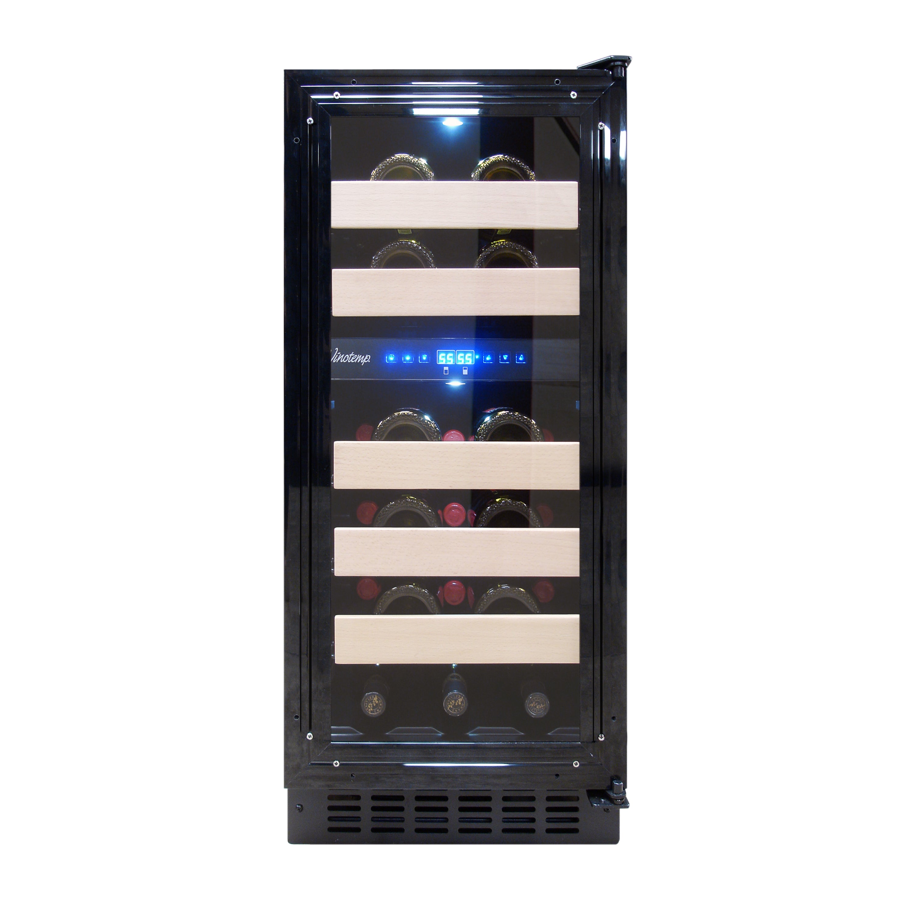 Vinotemp Private Reserve Series Panel Ready Dual-Zone 15" Wine Cooler, 28 Bottle Capacity, in Black (VT-15PR28)