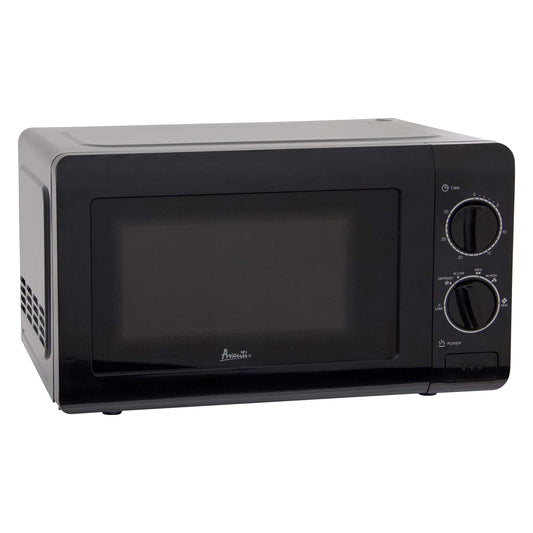 Avanti Microwave Oven with Mechanical Dials, 0.7 cu. ft., in Black (MM07V1B)