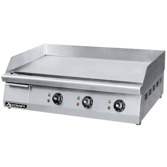 Adcraft Electric Griddle, 30"W, in Stainless Steel (GRID-30)