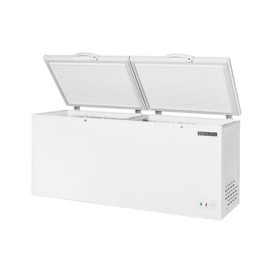 Maxx Cold Select Series Chest Freezer with Split Top, 79"W, 23.6 cu. ft. Storage Capacity, Locking Lids, Garage Ready, in White (MXSH23.6SHC)